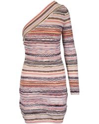 Missoni - Striped Mini Dress - Lyst