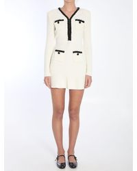 Self-Portrait - Knit Mini Dress - Lyst