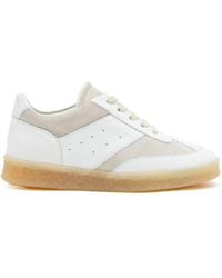 MM6 by Maison Margiela - Leather Sneakers - Lyst