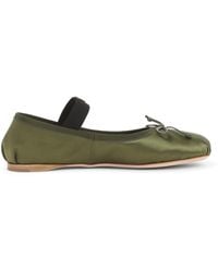 Miu Miu - Satin Ballet Flats - Lyst