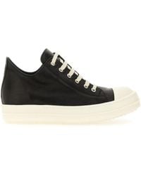 Rick Owens - Low Top Lace Up Sneakers - Lyst