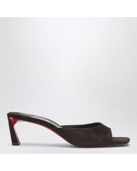 Christian Louboutin - Open Toe Medium Heel Flat Sandals - Lyst
