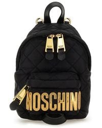 Moschino - Quilted Nylon Backpack - Lyst