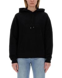 Saint Laurent - Premium Hoodie With Drawstring - Lyst