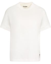 Jil Sander - Set Of Three Cotton T-shirts - Lyst