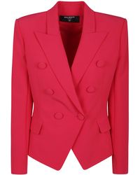 Balmain - Slim Fit Creased Pleated Jacket With Long Sleeves - Lyst