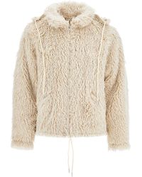 Marni - Faux Fur Jacket With Removable Hood - Lyst