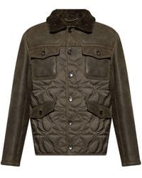 Etro - Jacket With Fur Collar - Lyst