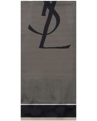 Saint Laurent - Silk Scarf - Lyst