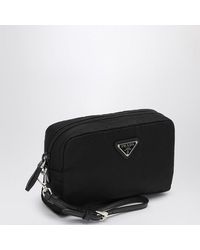 Prada - Mini Re-Nylon Briefcase With Saffiano Leather Details - Lyst