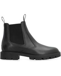 Celine Black Moon Boots With Zip In Leather for Men | Lyst