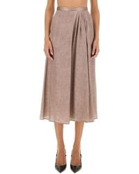Kiton - Elegant Midi Skirt - Lyst