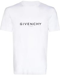 Givenchy - Reversible Logo-print Cotton-jersey T-shirt - Lyst