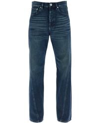 Lanvin - Jeans With Twisted Seams - Lyst
