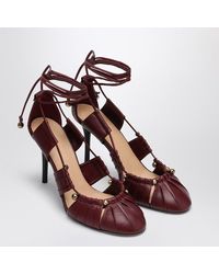 Chloé - Decolleté Luna Bordeaux - Lyst