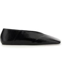 Jil Sander - Leather Ballet Flats - Lyst