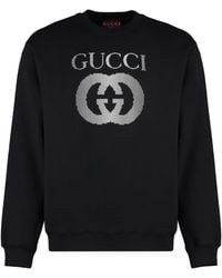 Gucci Maison De L'amour Velvet Sweatshirt in Black for Men | Lyst