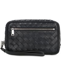 Bottega Veneta - Intrecciato Small Pouch With Wristlet - Lyst