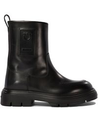 【送関込】ferragamo☆shearling-lined ankle boots 送関込】ferragamo☆shearling-lined ankle boots