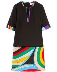 PUCCI - Iride Print Polyester Mini Dress - Lyst