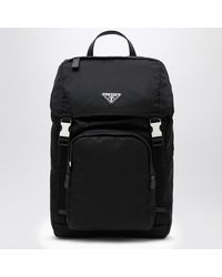 Prada - Re-Nylon Mini Backpack With Snap Closure - Lyst