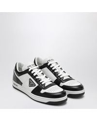 Prada - Downtown Colour-Block Leather Sneakers - Lyst