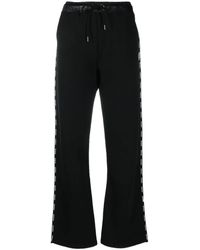 Moncler - Logo Trim Drawstring Track Pants - Lyst