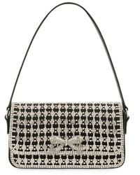 Self-Portrait - Elegant Crystal Mini Baguette Handbag - Lyst