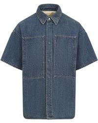 Jil Sander - Bleached Denim Shirt - Lyst