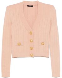 Balmain - Buttoned V-Necked Cardigan - Lyst