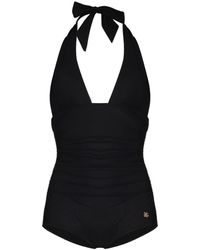 Dolce & Gabbana - Low-Cut One-Piece Swimsuit - Lyst