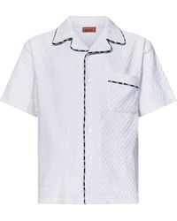 Missoni - Textured Cotton Blend Bowling Shirt - Lyst