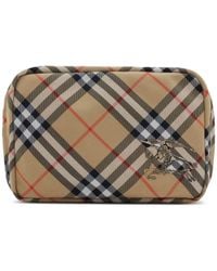 Burberry - Check Mini Bag - Lyst