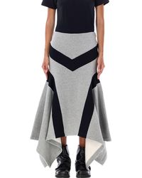 The Attico - Wide Longuette Skirt - Lyst