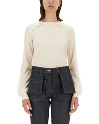 Helmut Lang - Relaxed-Fit Wool And Silk Blend Top - Lyst