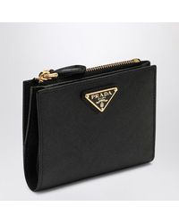 Prada - Mini Luxe Saffiano Leather Wallet - Lyst
