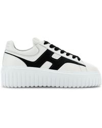 Hogan - H-Stripes Leather Sneakers - Lyst