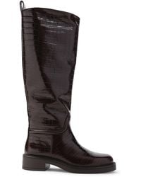 Stuart Weitzman - Premium Leather Riding Boots - Lyst