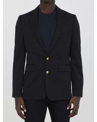 Celine - Elegant Wool Button-Front Jacket - Lyst