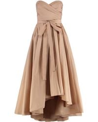 Pinko - Mini Sweetheart Neckline Dress With Coordinated Waist Belt - Lyst