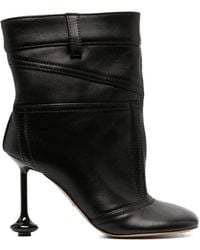 Loewe - Toy Leather Heel Ankle Boots - Lyst