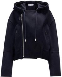 JW Anderson - Hooded Biker Wool Jacket - Lyst