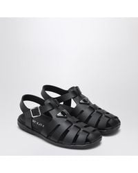 Prada - Rubber Cage Sandal - Lyst