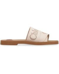 Chloé - Chic And Linen Sandals For - Lyst