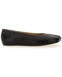 MM6 by Maison Martin Margiela - Leather Ballerinas - Lyst