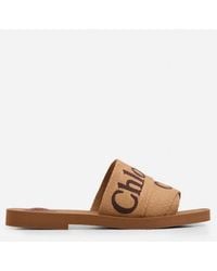 Chloé - Chic And Linen Sandals For - Lyst