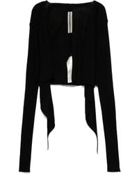 Rick Owens - Wool Cropped Cardigan - Lyst