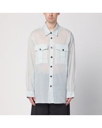 Dries Van Noten - Light Ice Cotton Shirt With Pockets - Lyst