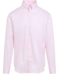 Giorgio Armani - Light Lilac Cotton Shirt - Lyst