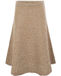 Fabiana Filippi - Tweed Effect Flared Skirt - Lyst